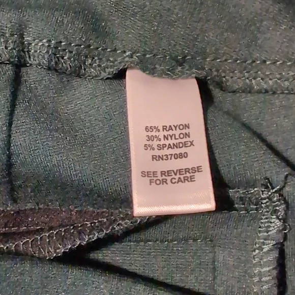 Cato Hunter Green Ponte Knit Pants - Picture 4 of 4